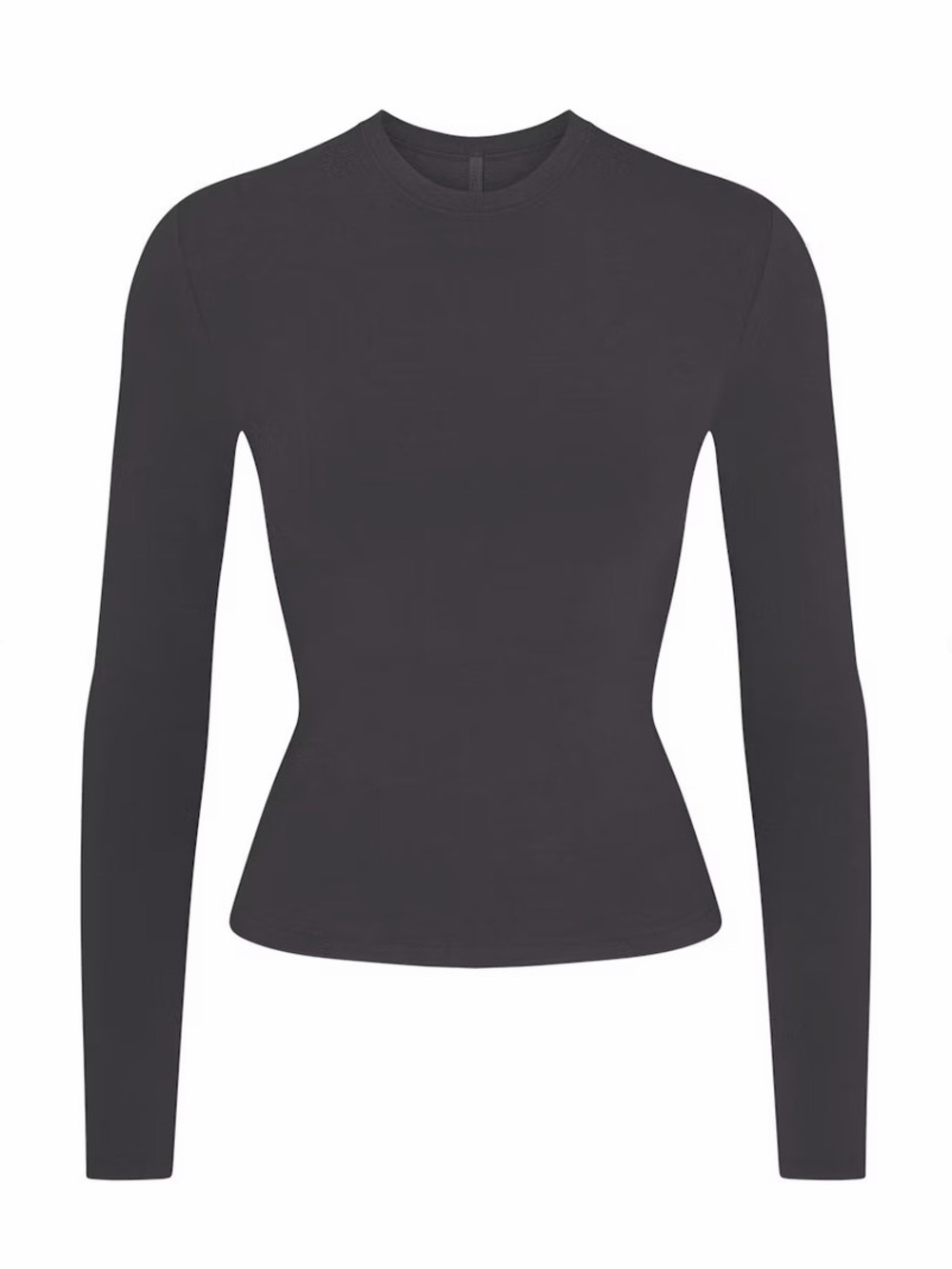 Skims cotton Jersey long sleeve shirt soot NWT small $56